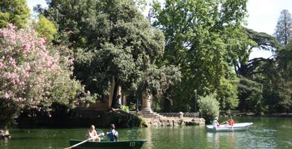 Villa Borghese park en gallerij